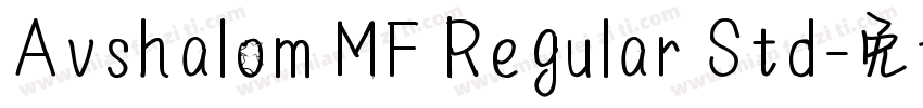 Avshalom MF Regular Std字体转换